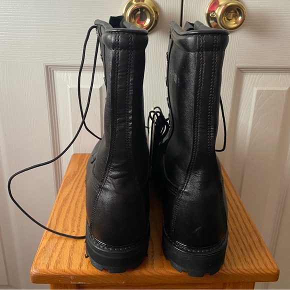 ?VINTAGE Dead Stock! Black Leather Military Intermediate Cold/Wet Combat Boots 9 main image 10